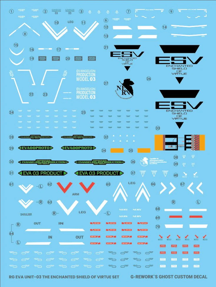 G-Rework [RG] EVANGELION 03 SHILD SET - Image 3