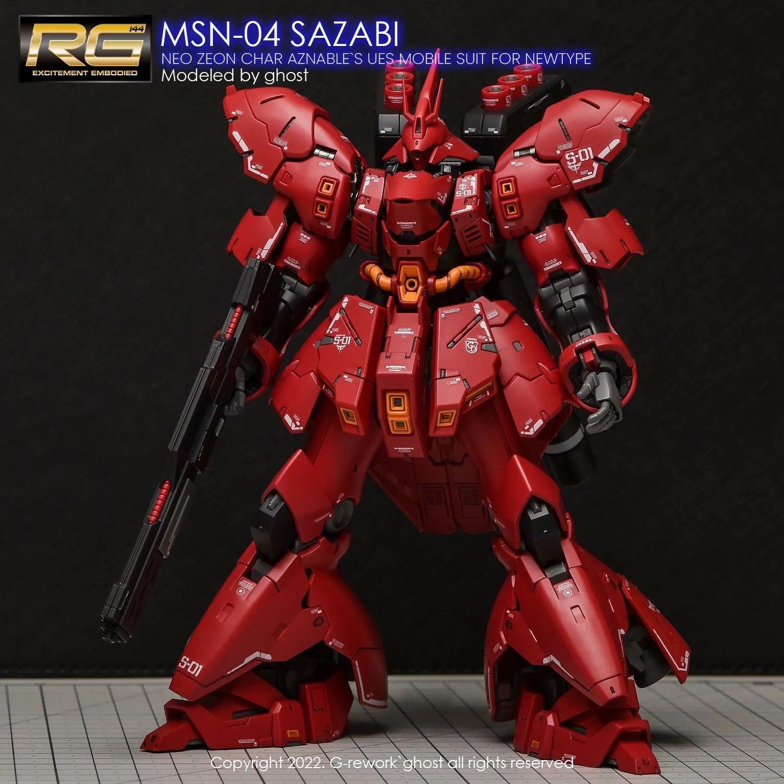 G-Rework [RG] MSN-04 SAZABI (decal v2.0) - Image 4