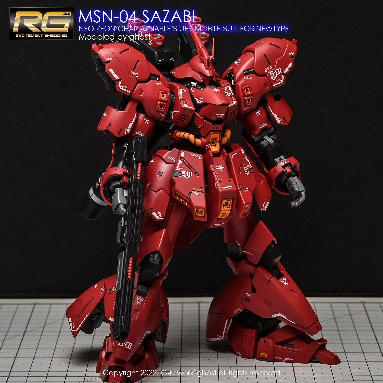 G-Rework [RG] MSN-04 SAZABI (decal v2.0) - Image 5