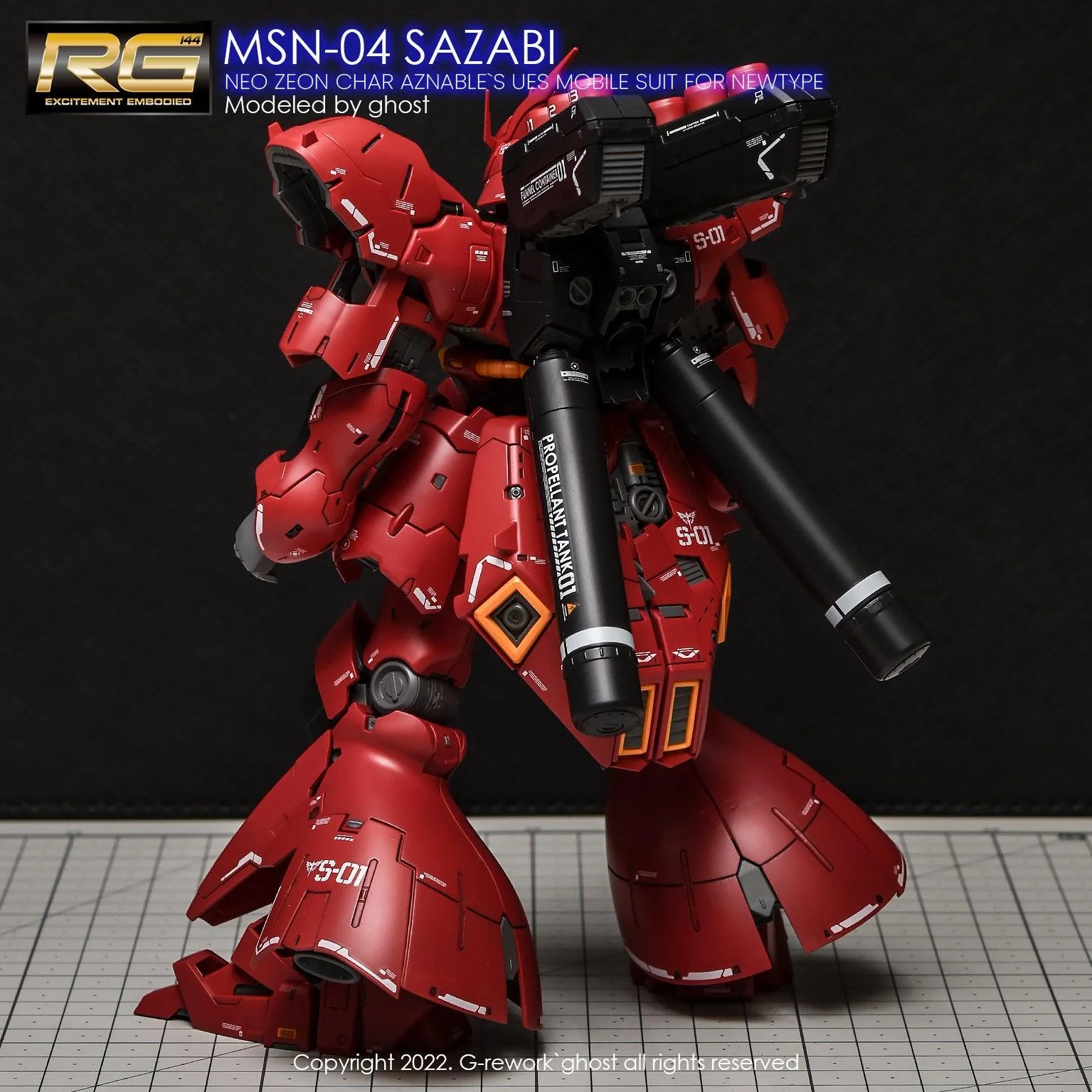 G-Rework [RG] MSN-04 SAZABI (decal v2.0) - Image 8