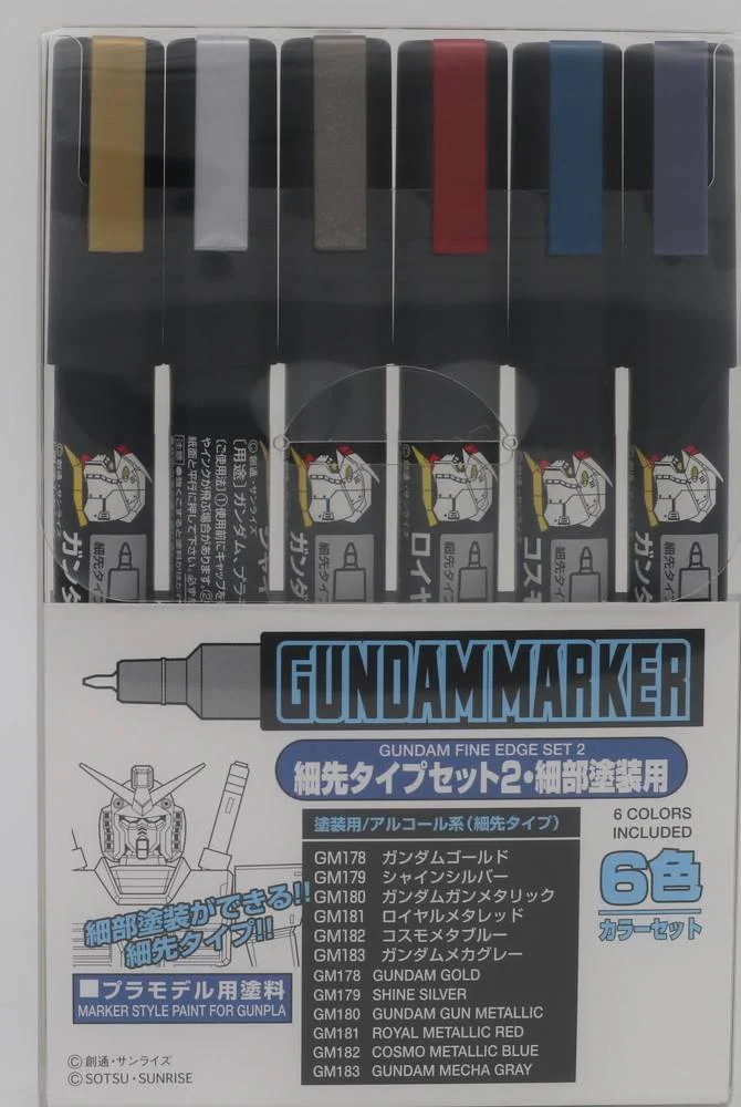 Gundam Marker Fine Edge Marker Set 2 (GMS 126)