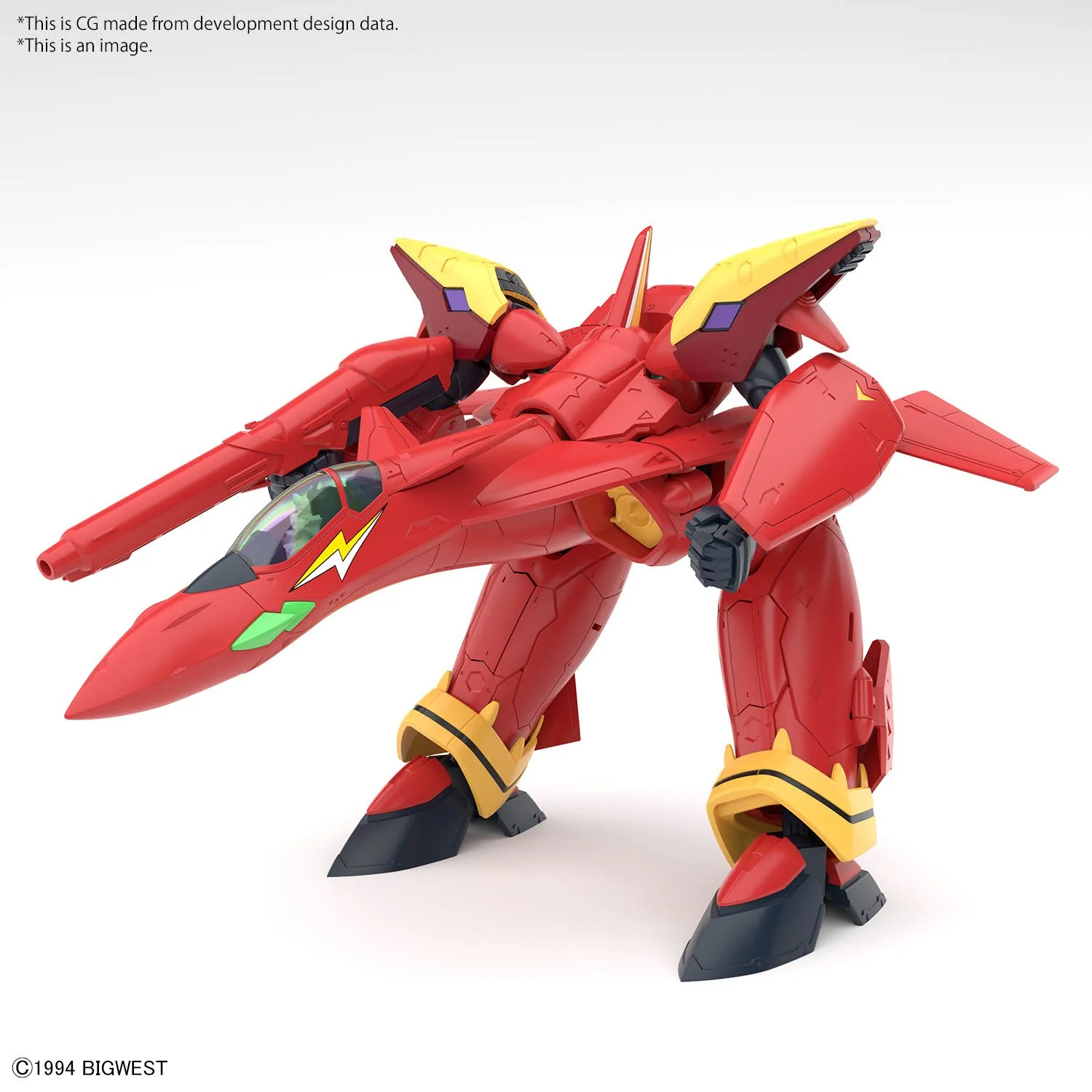 Bandai Hobby HG 1/100 VF-19 CUSTOM FIRE VALKYRIE WITH SOUND BOOSTER - Image 13