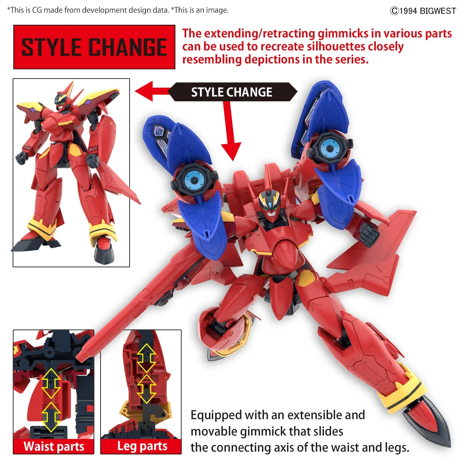 Bandai Hobby HG 1/100 VF-19 CUSTOM FIRE VALKYRIE WITH SOUND BOOSTER - Image 8