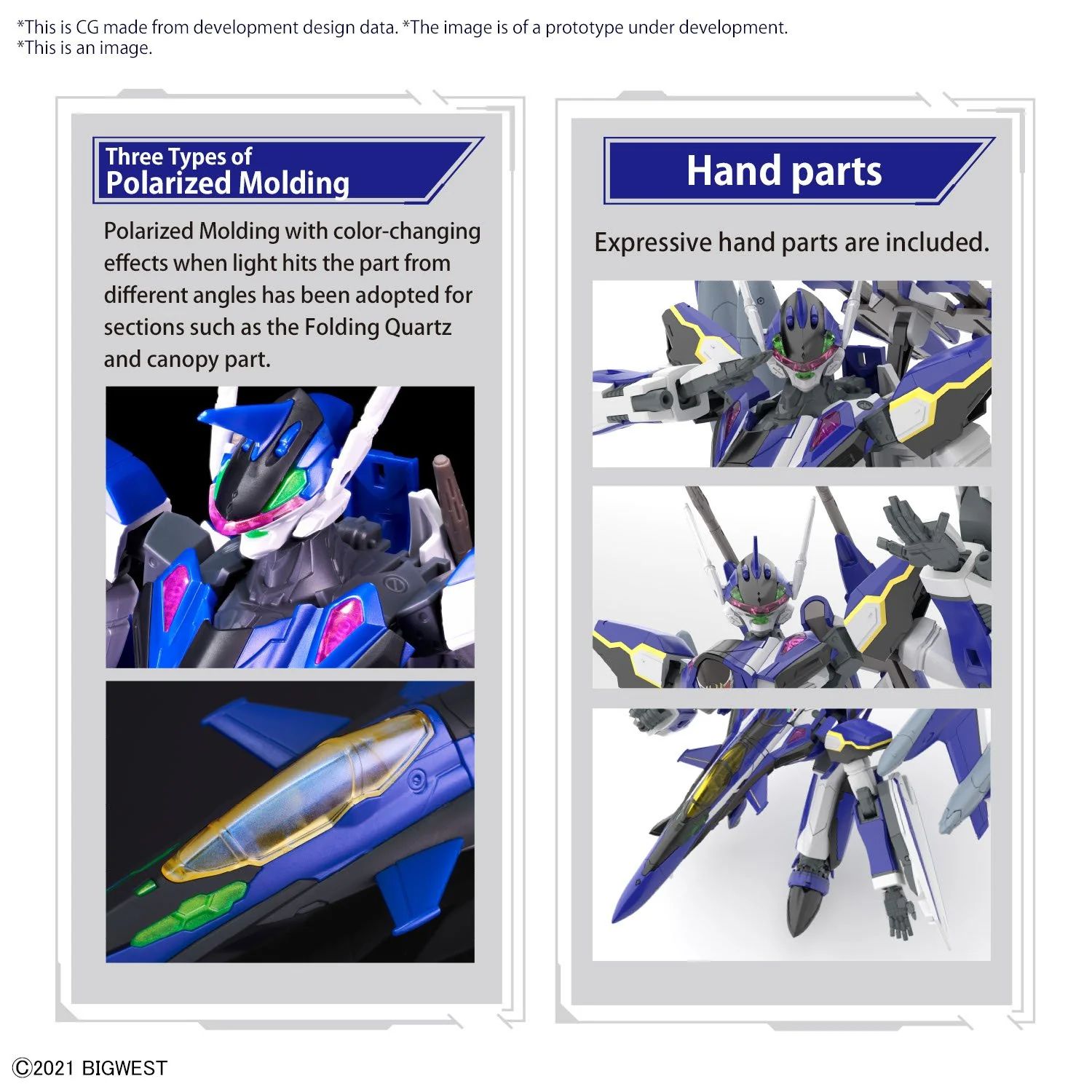 Bandai Hobby HG 1/100 YF-29 DURANDAL VALKYRIE (MAXIMILIAN JENIUS USE) FULL SET PACK - Image 6