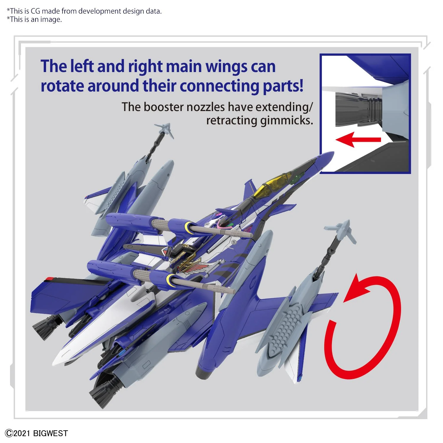 Bandai Hobby HG 1/100 YF-29 DURANDAL VALKYRIE (MAXIMILIAN JENIUS USE) FULL SET PACK - Image 7