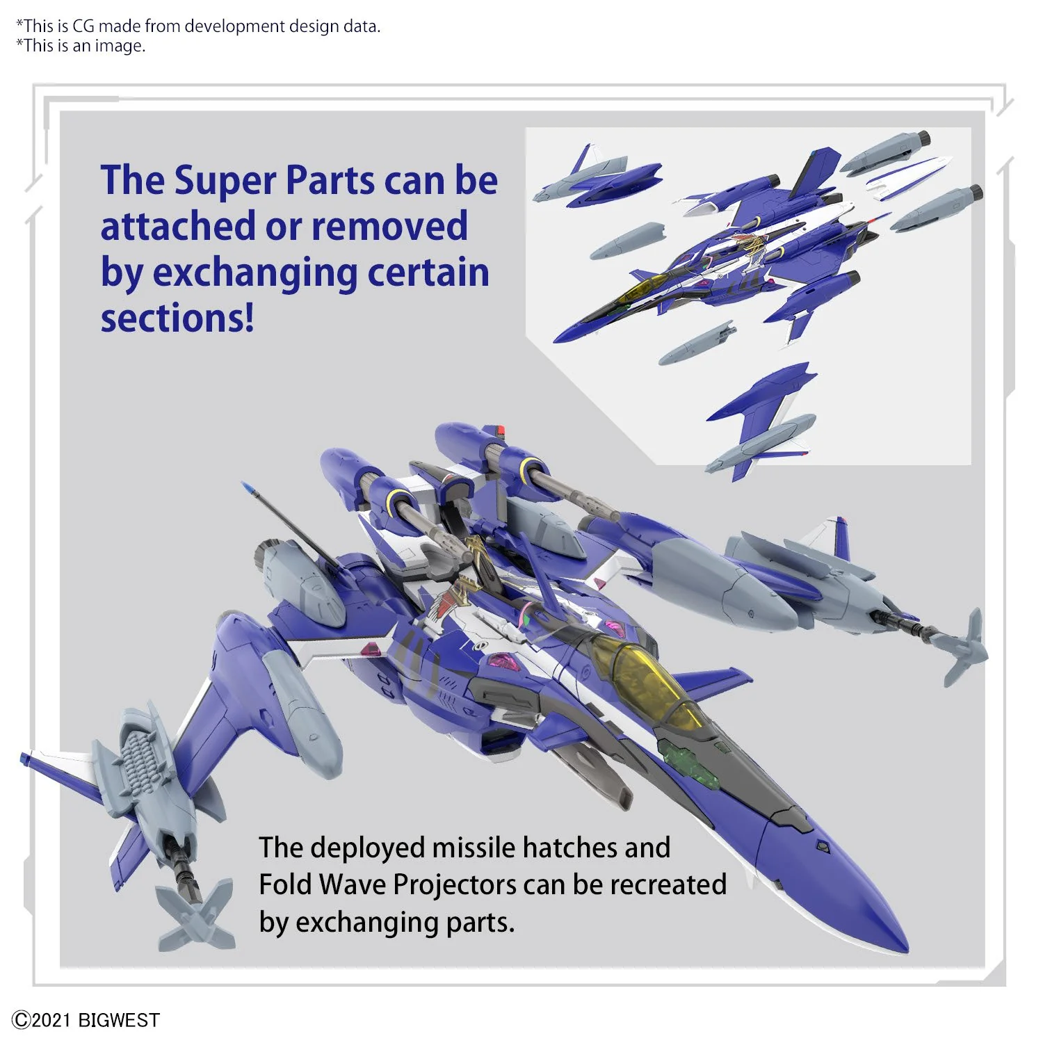 Bandai Hobby HG 1/100 YF-29 DURANDAL VALKYRIE (MAXIMILIAN JENIUS USE) FULL SET PACK - Image 8