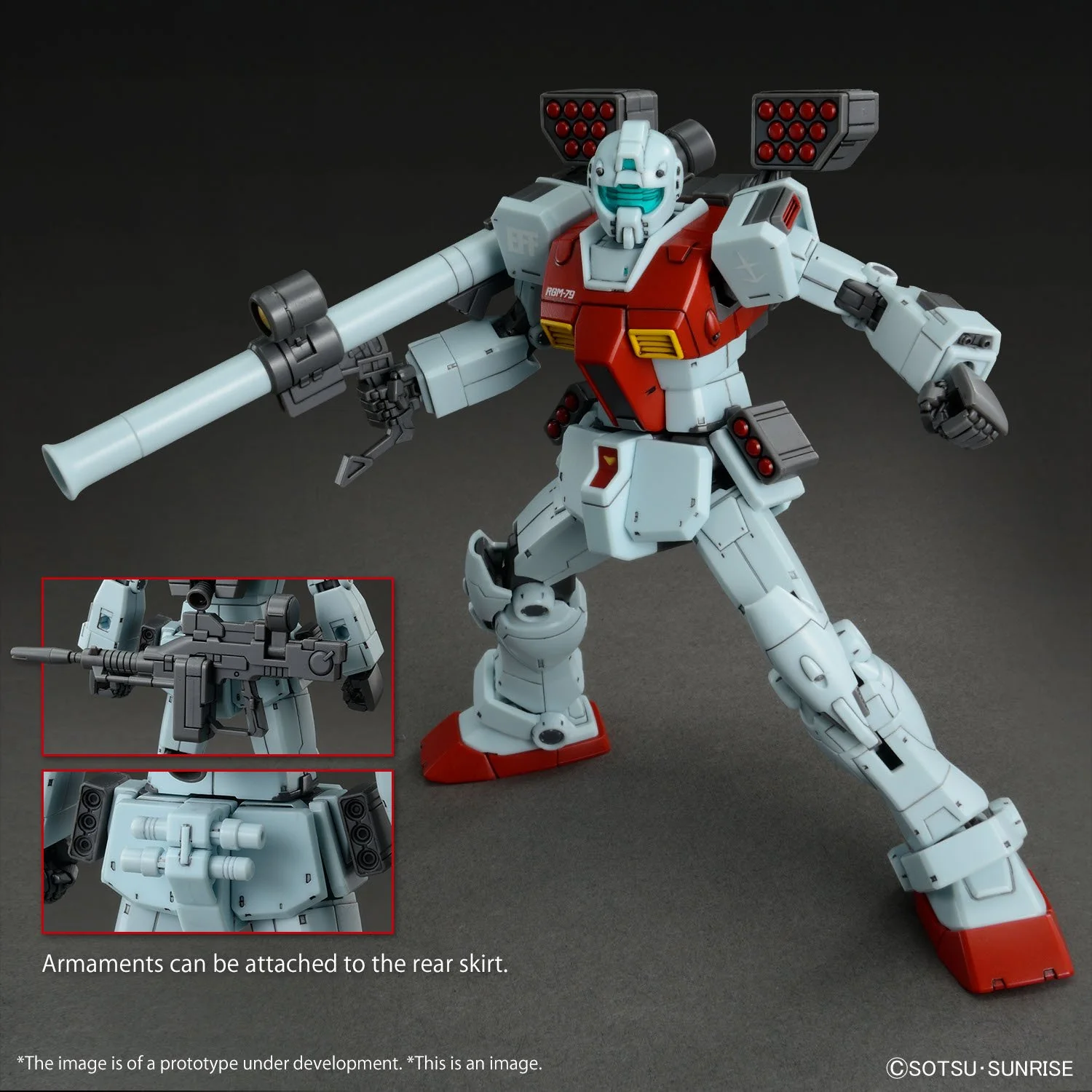 Bandai Hobby HG 1/144 GM (SHOULDER CANNON / MISSILE POD) (2023) - Image 3