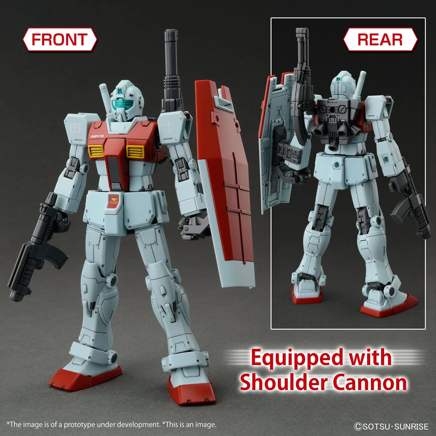 Bandai Hobby HG 1/144 GM (SHOULDER CANNON / MISSILE POD) (2023) - Image 7