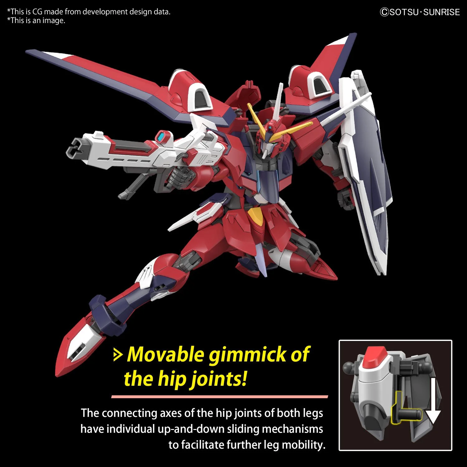 Bandai Hobby HG 1/144 #244 IMMORTAL JUSTICE GUNDAM (2024) - Image 9