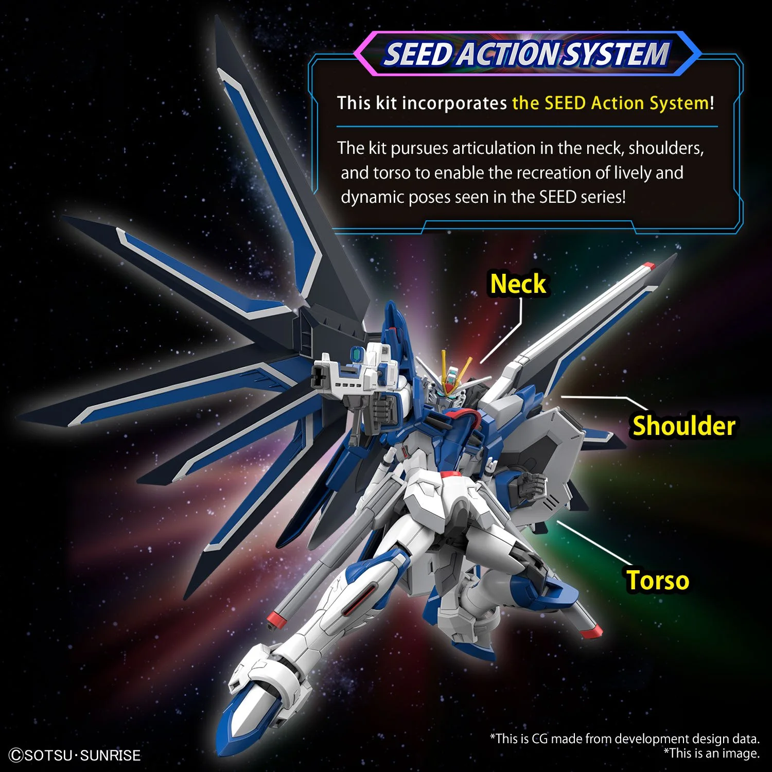 Bandai Hobby HGCE 1/144 #243 RISING FREEDOM GUNDAM (2024) - Image 5