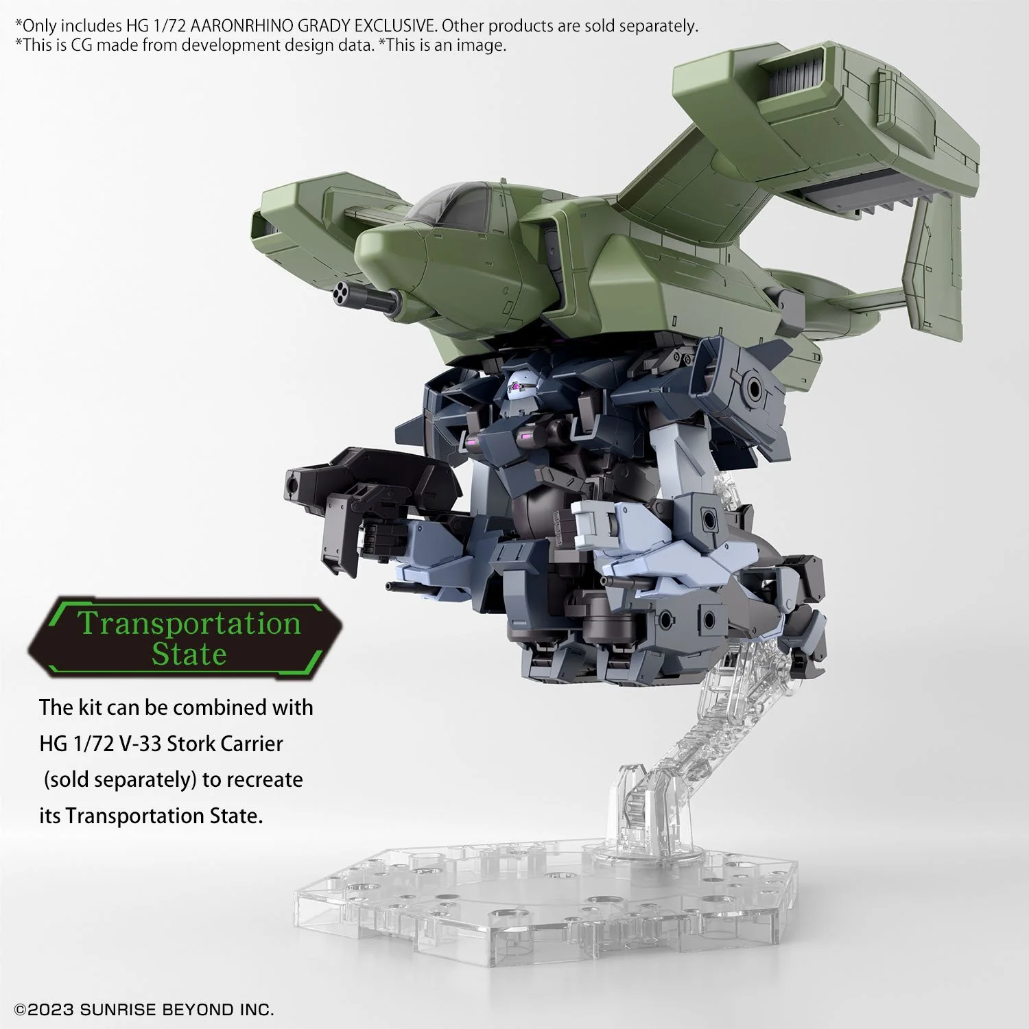 Bandai Hobby HG 1/72 AARONRHINO GRADY EXCLUSIVE - Image 3