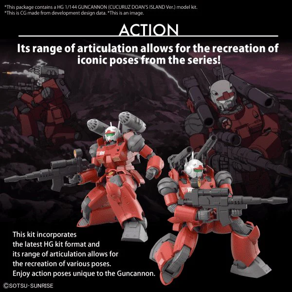 Bandai Hobby HG GUNCANNON (CUCURUZ DOAN’S ISLAND Ver.) (2023) 1/144 - Image 4