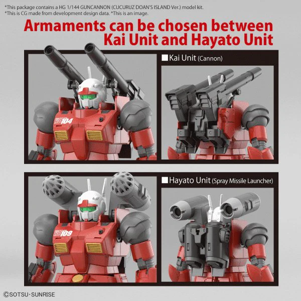 Bandai Hobby HG GUNCANNON (CUCURUZ DOAN’S ISLAND Ver.) (2023) 1/144 - Image 7