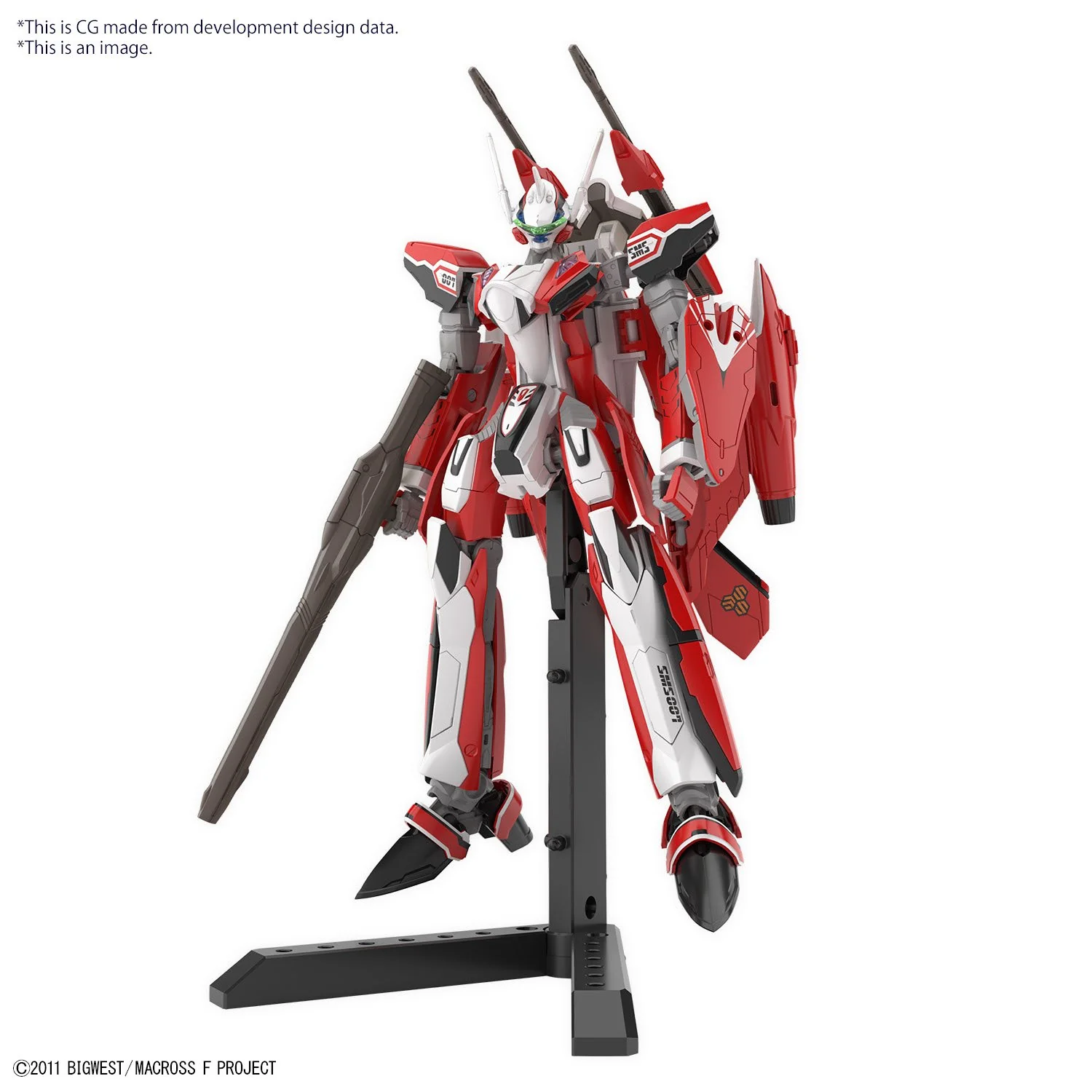 Bandai Hobby HG YF-29 Durandal Valkyrie (Alto Saotome Use) Macross Frontier 1/144 - Image 2