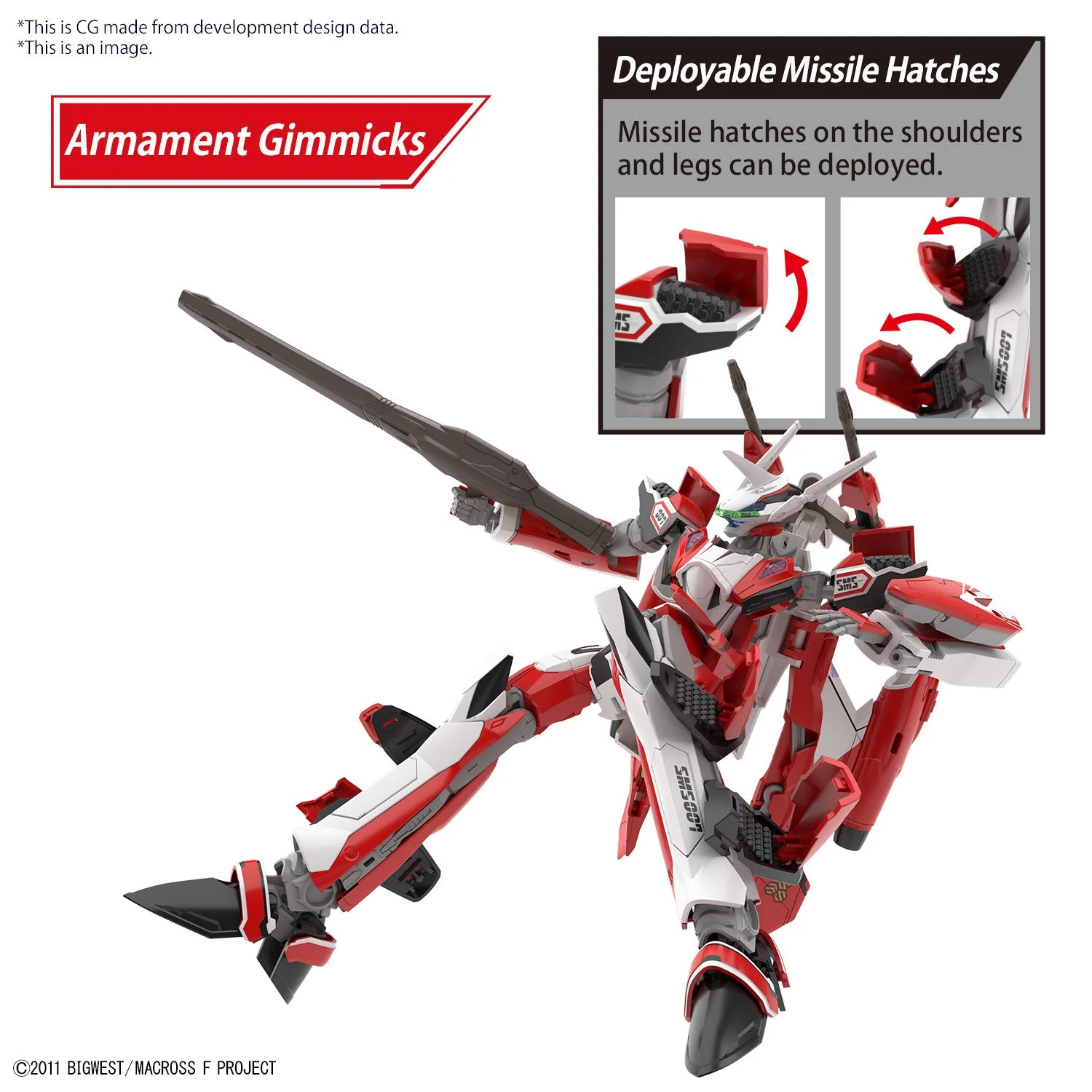 Bandai Hobby HG YF-29 Durandal Valkyrie (Alto Saotome Use) Macross Frontier 1/144 - Image 7