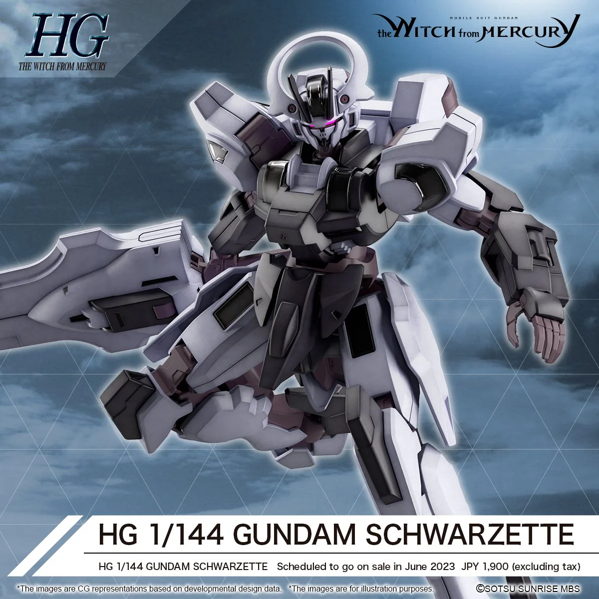 Bandai Hobby HGTWFM #25 Gundam Schwarzette(2023)    1/144 - Image 2