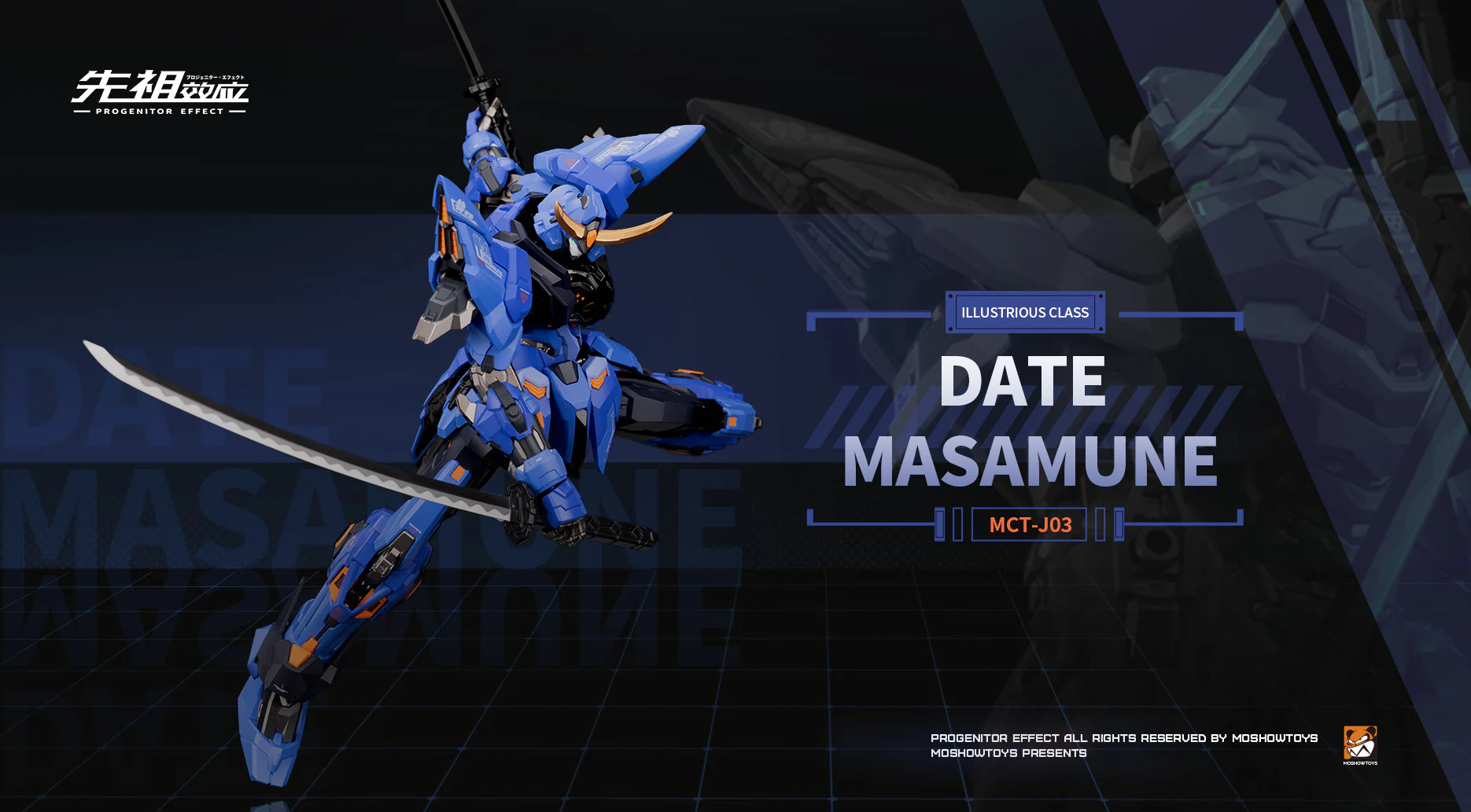 MOSHOW 1/100 Progenitor Effect Noble Class MCT-J03 Date Masamune Brahma Maru Mecha Action Figure - Image 3