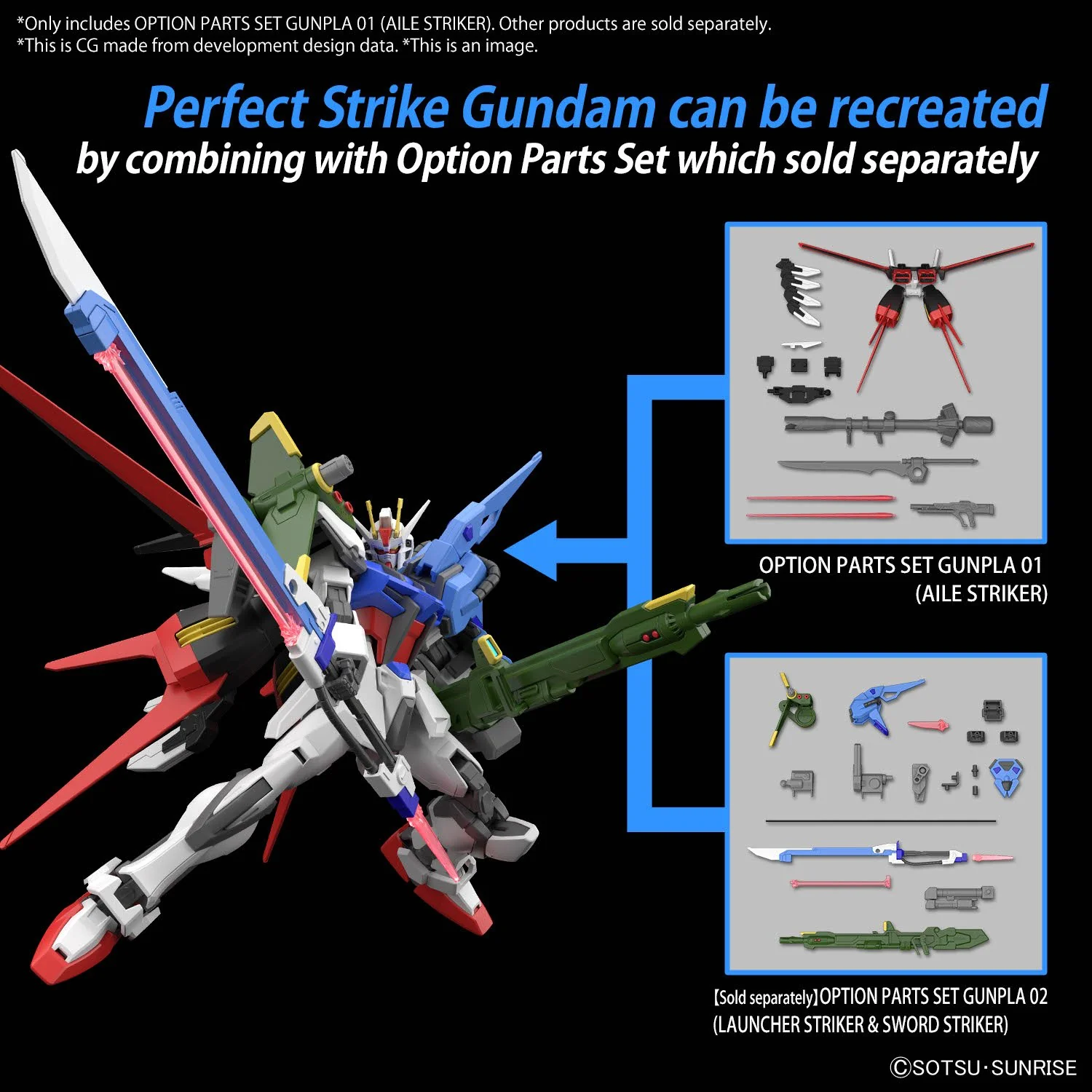 Bandai Hobby OPTION PARTS SET GUNPLA 01 (AILE STRIKER) (2024) - Image 8