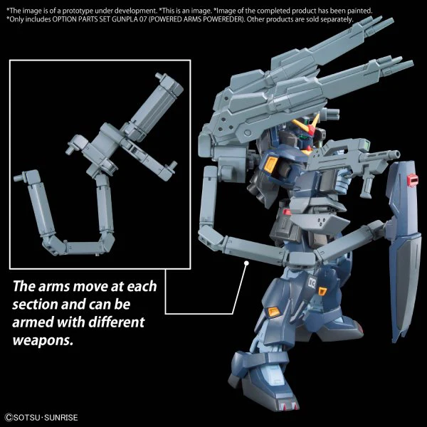 Bandai Hobby OPTION PARTS SET GUNPLA 07 (POWERED ARMS POWEREDER)(2024) - Image 2