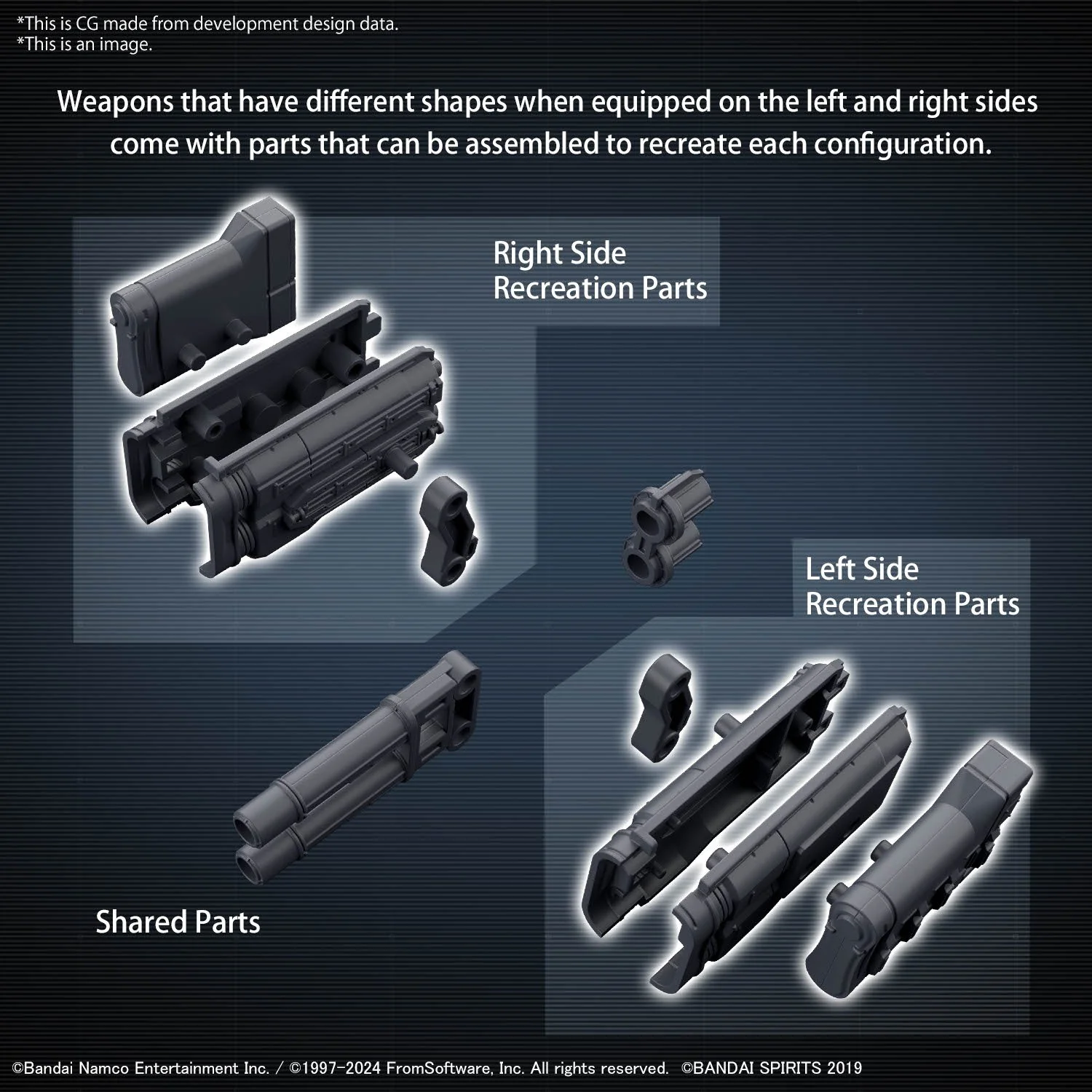 Bandai Hobby 30MM OPTION PARTS SET ARMORED CORE Ⅵ FIRES OF RUBICON WEAPON SET 02(2024) - Image 3
