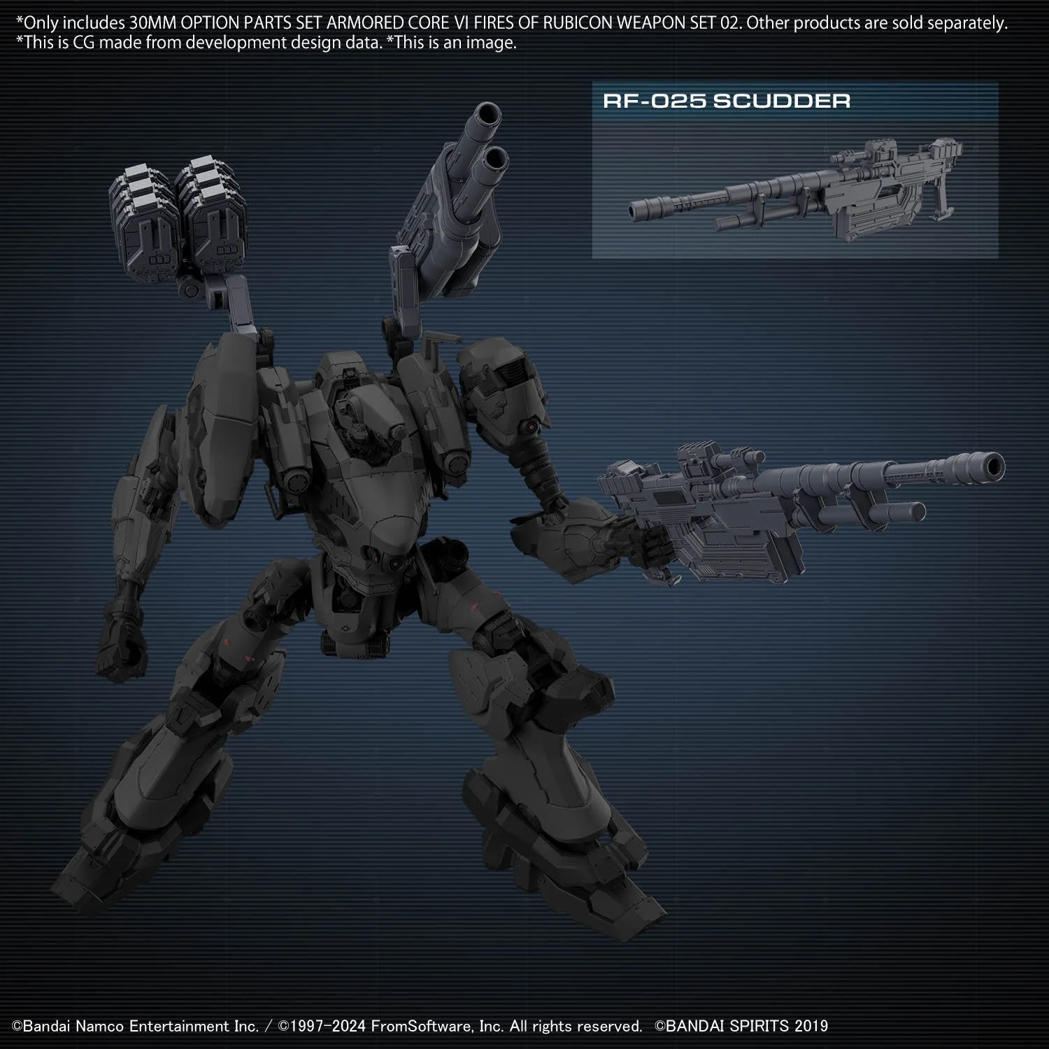 Bandai Hobby 30MM OPTION PARTS SET ARMORED CORE Ⅵ FIRES OF RUBICON WEAPON SET 02(2024) - Image 6