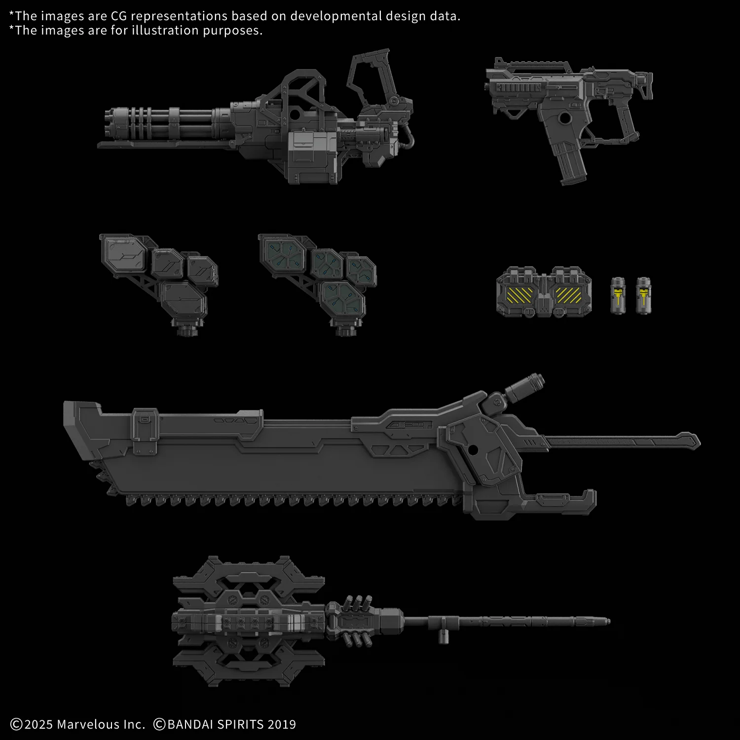 (Pre-Order Closed) ETA Oct-Nov 30MM OPTION PARTS SET DAEMON X MACHINA TS WEAPON SET 01 - Image 2