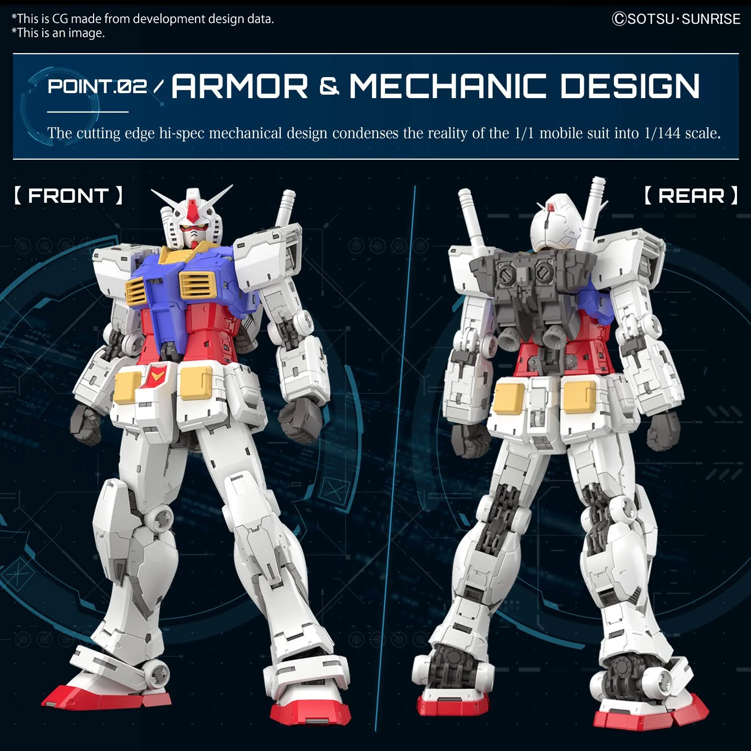 Bandai Hobby RG #40 1/144 RX-78-2 GUNDAM Ver. 2.0 (2024)  1/144 - Image 10