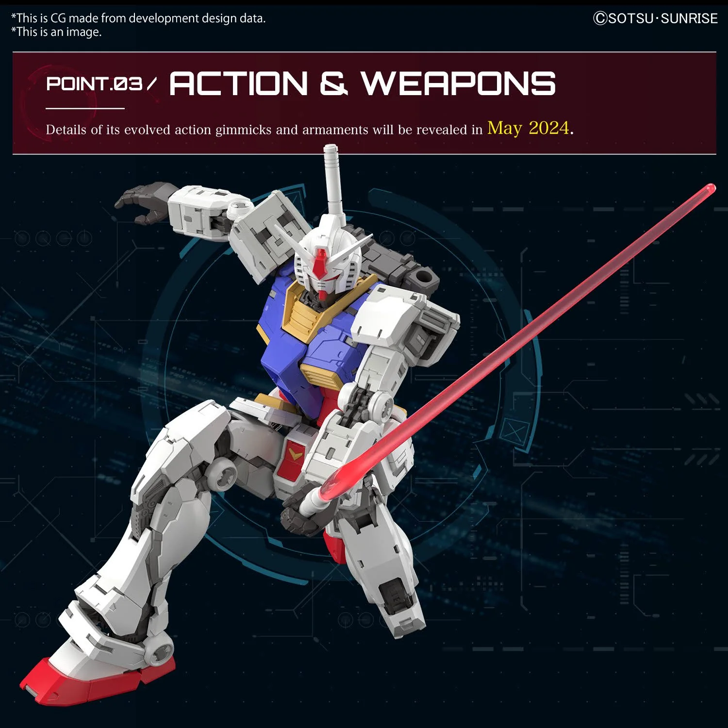 Bandai Hobby RG #40 1/144 RX-78-2 GUNDAM Ver. 2.0 (2024)  1/144 - Image 8