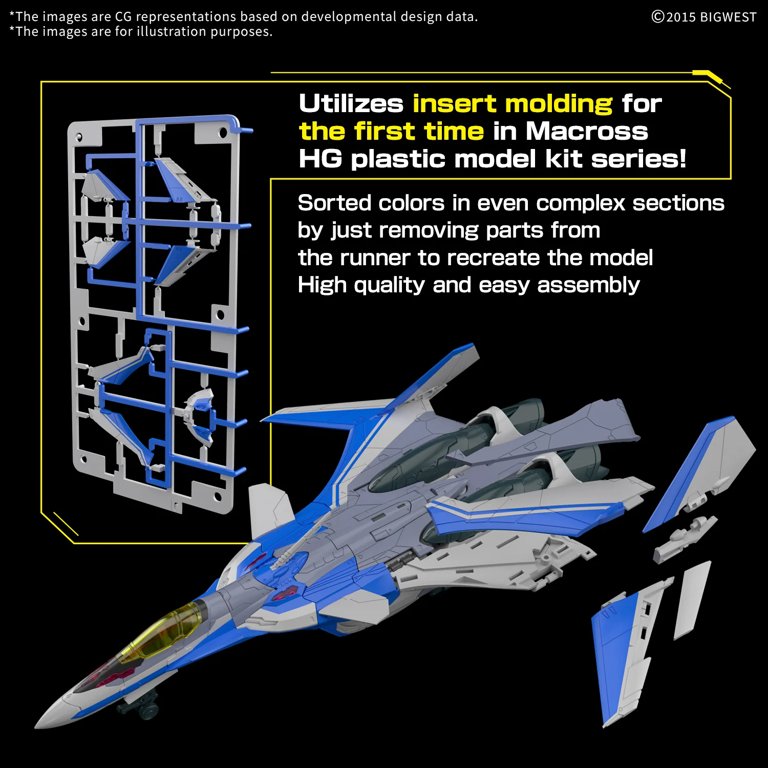 BANDAI HOBBY HG 1/100 VF-31J SIEGFRIED（HAYATE IMMELMANN USE） Deluxe Set(2025) - Image 10