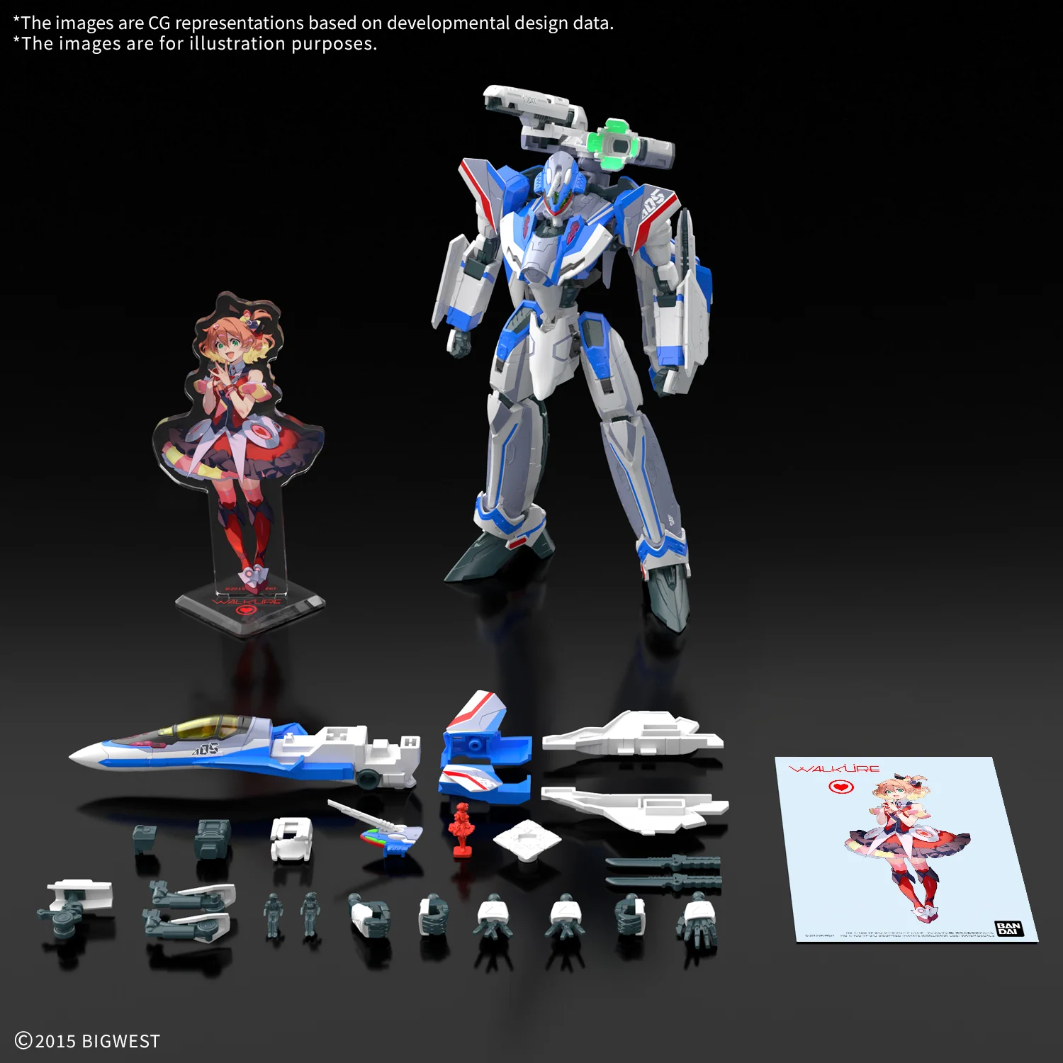 BANDAI HOBBY HG 1/100 VF-31J SIEGFRIED（HAYATE IMMELMANN USE） Deluxe Set(2025) - Image 7