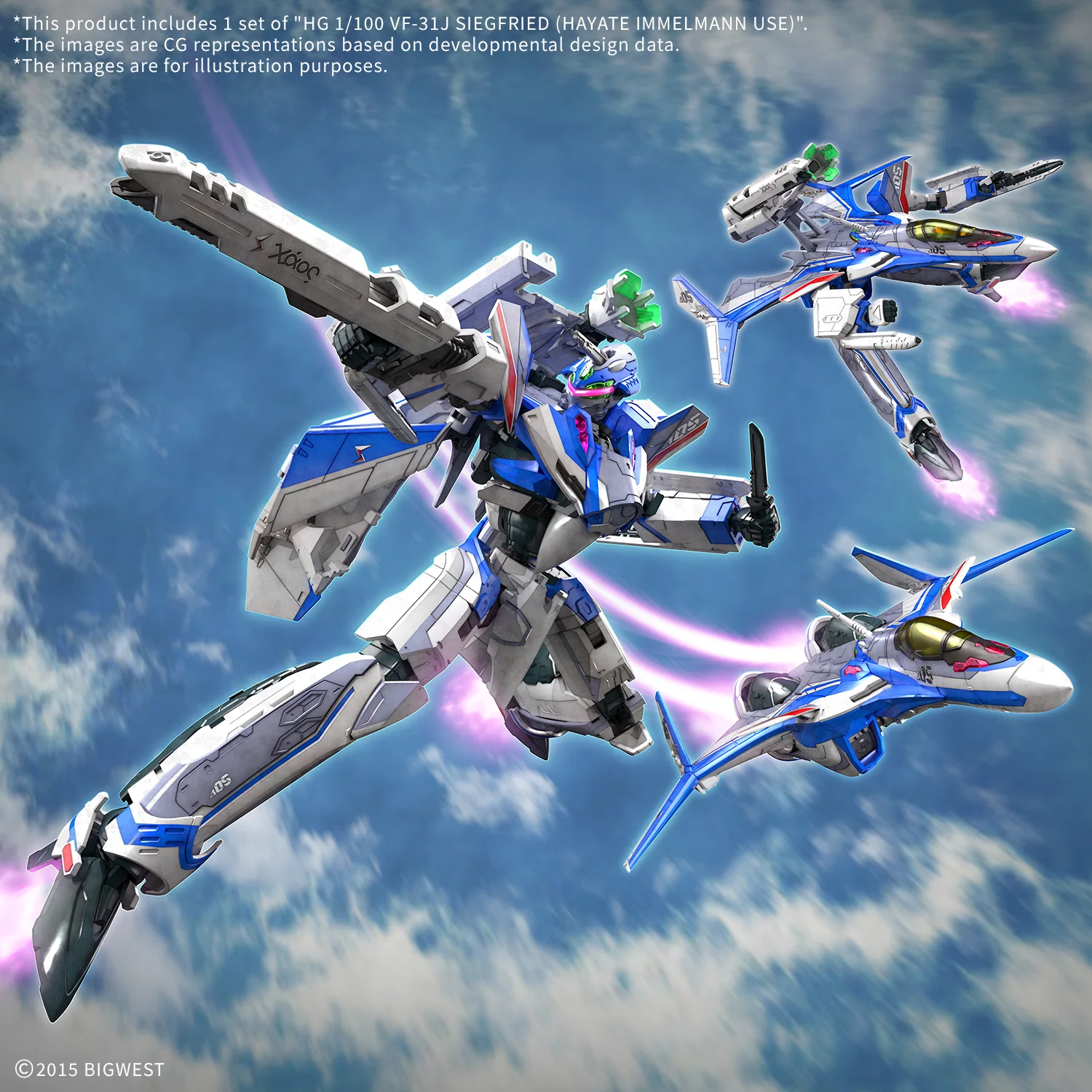 HG 1/100 VF-31J SIEGFRIED （HAYATE IMMELMANN USE）(2025) - Image 8