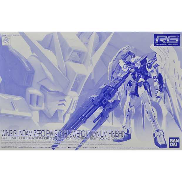 REAL GRADE (RG) 1/144 XXXG-00W0 WING GUNDAM ZERO EW & DREI ZWERG (TITANIUM FINISH) 1/144