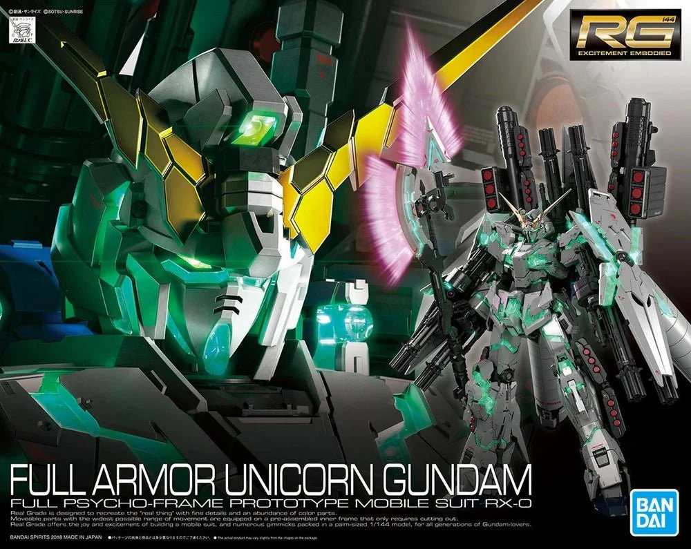 Bandai Hobby RG #30 FULL ARMOR UNICORN GUNDAM (2018)  1/144
