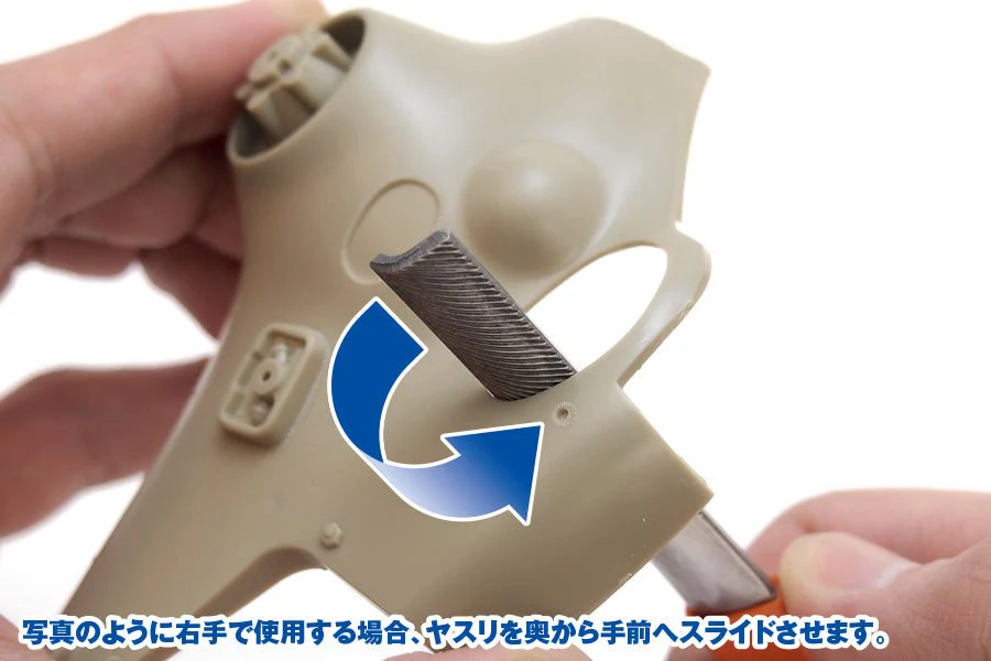Wave HG FILE (SIDE SLIDING TYPE/ROUND) - Fine Semi-Round Directional Cutting File for Removing Edges, Cutting Pin Marks - Image 5