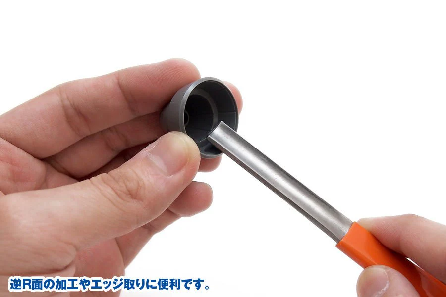 Wave HG FILE (SIDE SLIDING TYPE/ROUND) ROUGH - Course Semi-Round Directional Cutting File for Removing Edges, Cutting Pin Marks - Image 4
